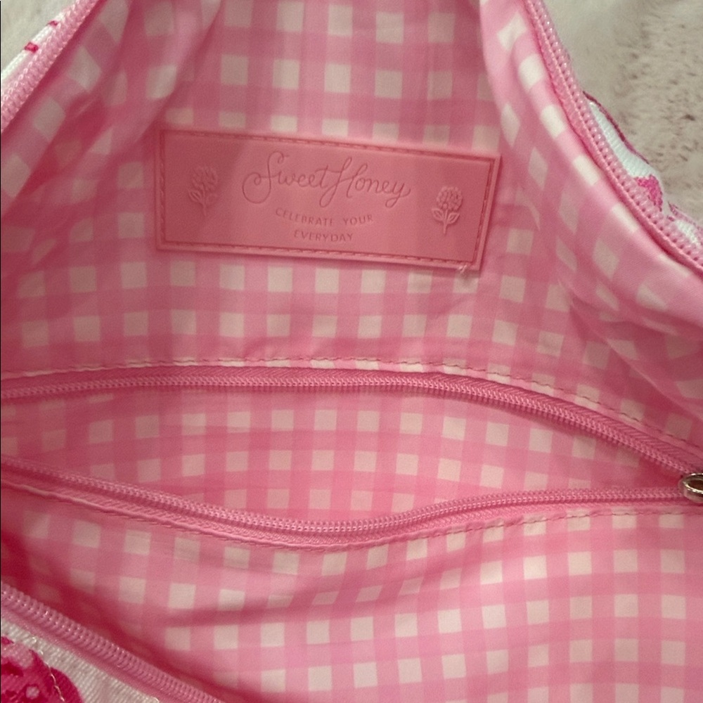 SweetHoney Pink Floral Travel Bag with Stoney Clover patch - Picture 7 of 9